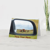 カスタマイズ可能な牛を鏡 カード (正面)