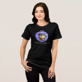 カスタマイズ可能な牡羊座の特徴 かわいいキャラクターの星座 トライブレンドTシャツ (正面全面)