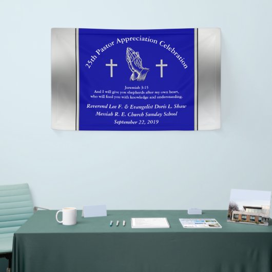 カスタマイズ可能な牧師評価パーティーバナー 横断幕 (トレードショー)