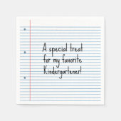 カスタマイズ可能な特別な学校のランチナプキン スタンダードカクテルナプキン (正面)