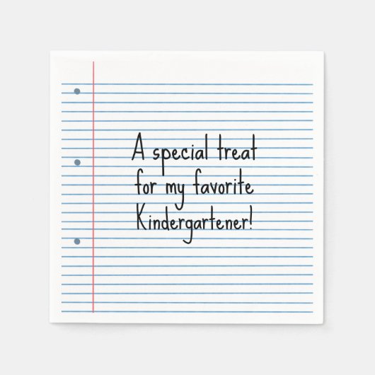 カスタマイズ可能な特別な学校のランチナプキン スタンダードカクテルナプキン (正面)