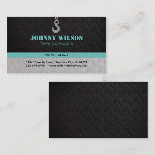 カスタマイズ可能な牽引および運搬の名刺 名刺 (正面/裏面)