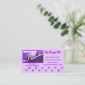 カスタマイズ可能な犬のトリマーの名刺 予約カード (スタンド正面)