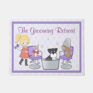 カスタマイズ可能な犬のトリマーペットサロンのドア・マット ドアマット