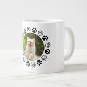 カスタマイズ可能な犬の肖像画の犬 ジャンボコーヒーマグカップ (正面右)