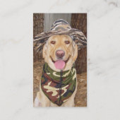 カスタマイズ可能な狩りまたは魚釣りガイド 名刺 (裏面)