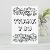 カスタマイズ可能な独自のサンキューカードバラ サンキューカード (スタンド正面)