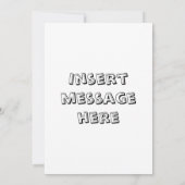 カスタマイズ可能な独自のサンキューカードバラ サンキューカード (裏面)