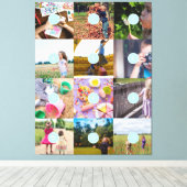 カスタマイズ可能な独自の12枚の写真を追加 キャンバスプリント (インサイチュ (ウッドフロア))