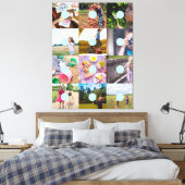 カスタマイズ可能な独自の12枚の写真を追加 キャンバスプリント (インサイチュ (寝室))