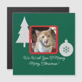 カスタマイズ可能な猫の写真、クリスマス (正面/裏面)