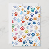 カスタマイズ可能な猫の誕生日パーティーへの招待 招待状 (裏面)