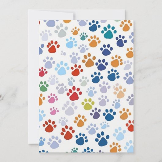 カスタマイズ可能な猫の誕生日パーティーへの招待 招待状 (裏面)