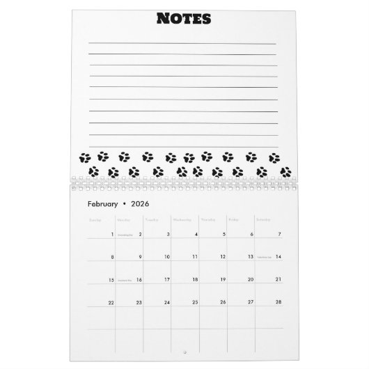 カスタマイズ可能な猫をテーマにしたカレンダー2025 カレンダー (2月 2026)