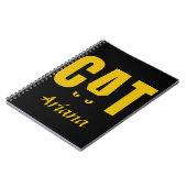 カスタマイズ可能な猫好き ノートブック (左側)