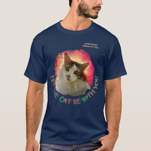 カスタマイズ可能な猫 Tシャツ (正面)