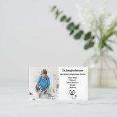 カスタマイズ可能な獣医の名刺 名刺 (スタンド正面)