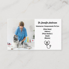 カスタマイズ可能な獣医の名刺 名刺