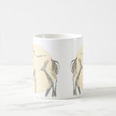 カスタマイズ可能な現代的な子馬のミニマルでかわいいユニセックスデザインの馬 コーヒーマグカップ (中央)