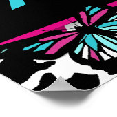 カスタマイズ可能な甘い16アニマルプリントバタフライポスト ポスター (角)