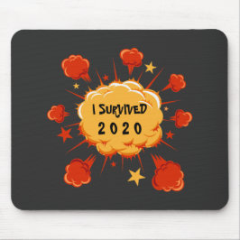 カスタマイズ可能な生き延びI 20xx爆発オレンジ色の赤 マウスパッド