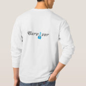 カスタマイズ可能な生存者のワイシャツ-前立腺癌 Tシャツ (裏面)