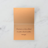 カスタマイズ可能な田舎風のムースサンキューカード サンキューカード (内部)