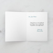 カスタマイズ可能な男の赤ちゃんバプテスマと天使 カード (内部)