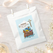 カスタマイズ可能な男の赤ちゃんバプテスムノアズアーク フェイバーバッグ (クリップ留めされた状態)