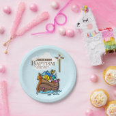 カスタマイズ可能な男の赤ちゃんバプテスムノアズアーク ペーパープレート (パーティー)