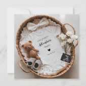 カスタマイズ可能な男女中立の妊娠の発表 シーズンカード (正面)