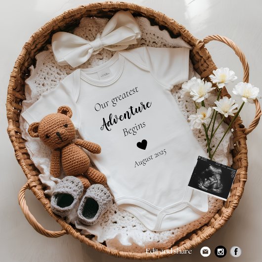 カスタマイズ可能な男女中立の妊娠の発表 シーズンカード