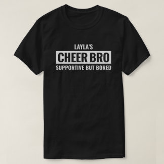 カスタマイズ可能な男子チアリーディング応援ブラザーギフト Tシャツ