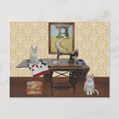 カスタマイズ可能な留め具およびキルター用はがき ポストカード (正面)