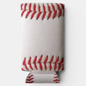 カスタマイズ可能な番号を持つ野球 スリム缶クーラー (裏面)