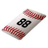 カスタマイズ可能な番号を持つ野球 マグネット (左側)