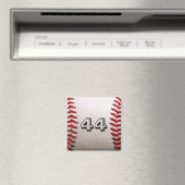 カスタマイズ可能な番号を持つ野球 マグネット (インサイチュ (食洗機))