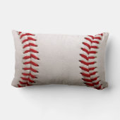 カスタマイズ可能な番号を持つ野球 ランバークッション (裏面)