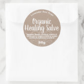 カスタマイズ可能な癒しバルムラベル ラウンドシール (バッグ)