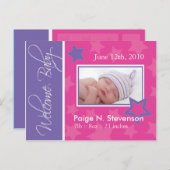 カスタマイズ可能な発表 案内ポストカード (正面/裏面)