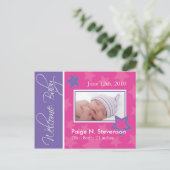 カスタマイズ可能な発表 案内ポストカード (スタンド正面)