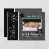 カスタマイズ可能な発表 案内ポストカード (正面/裏面)