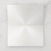 カスタマイズ可能な白いルビー座席表 プレイスカード (内部開封)