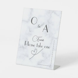 カスタマイズ可能な白い大理石結婚台座 台座サイン