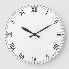 カスタマイズ可能な白い魅力的な ラージ壁時計