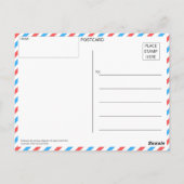 カスタマイズ可能な白いLilyポストカード ポストカード (裏面)