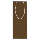 カスタマイズ可能な白と黒のエレガントなミニマルワイン ワインギフトバッグ (裏面)