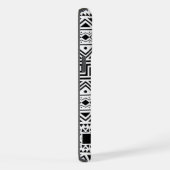 カスタマイズ可能な白と黒のパタアステカーン iPhoneケース (右側面)