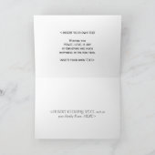 カスタマイズ可能な白の鳩のクリスマスカード シーズンカード (内部)