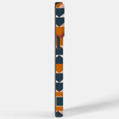 カスタマイズ可能な白ピンク赤オレンジジオメトリ Case-Mate iPhoneケース (裏面 / 右)